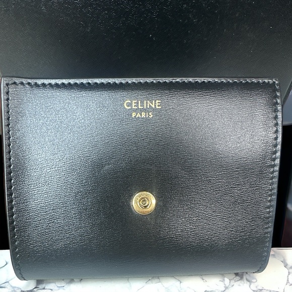 ❤️❤️sold❤️❤️Celine small flap triomphe in shiny calf skin - Picture 5 of 6